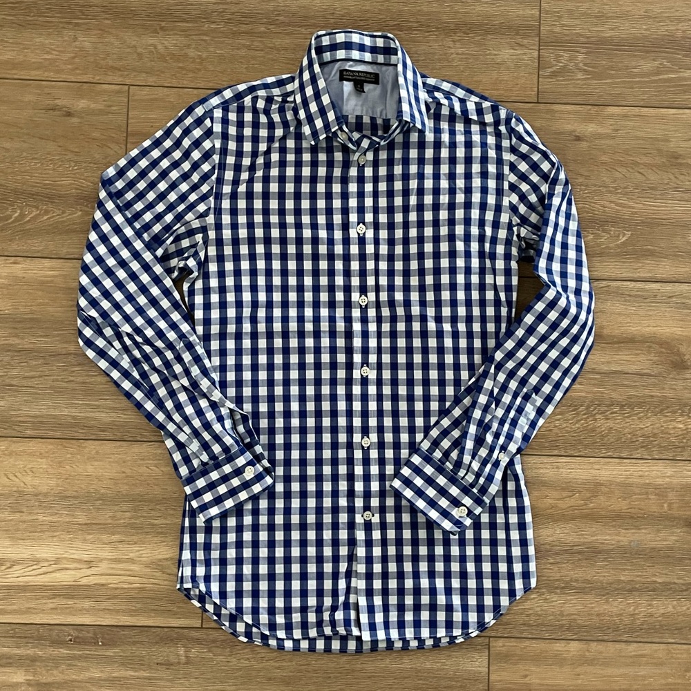Men's Blue Checkered Shirt